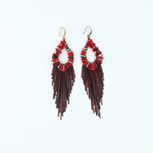 Long Tassles Red Fashion Earring 13657-100