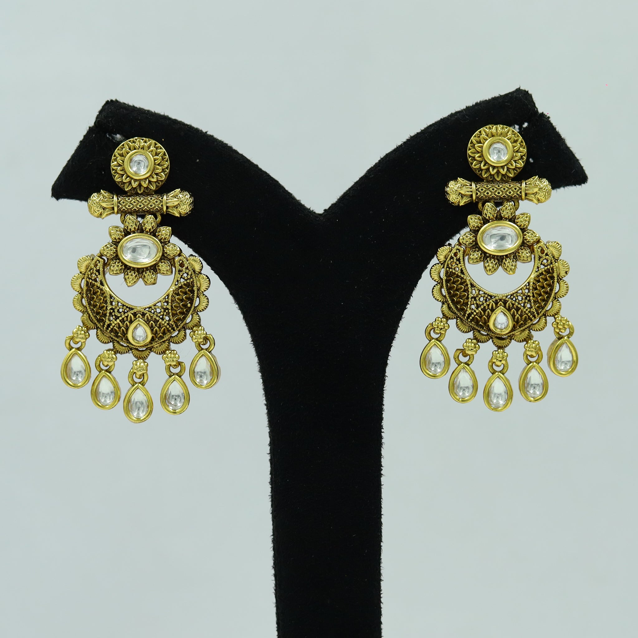 Chandbali Antique Earring 12951-1