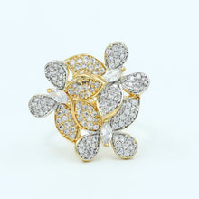 Zircon/AD Adjustable Silver Plated Ring 6837-1225