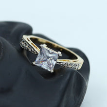 Zircon/AD Square Solitaire Ring 11807-100