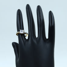 Zircon/AD Square Solitaire Ring 11807-100