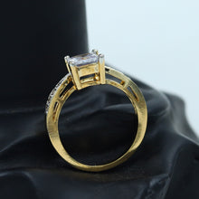 Zircon/AD Square Solitaire Ring 11807-100