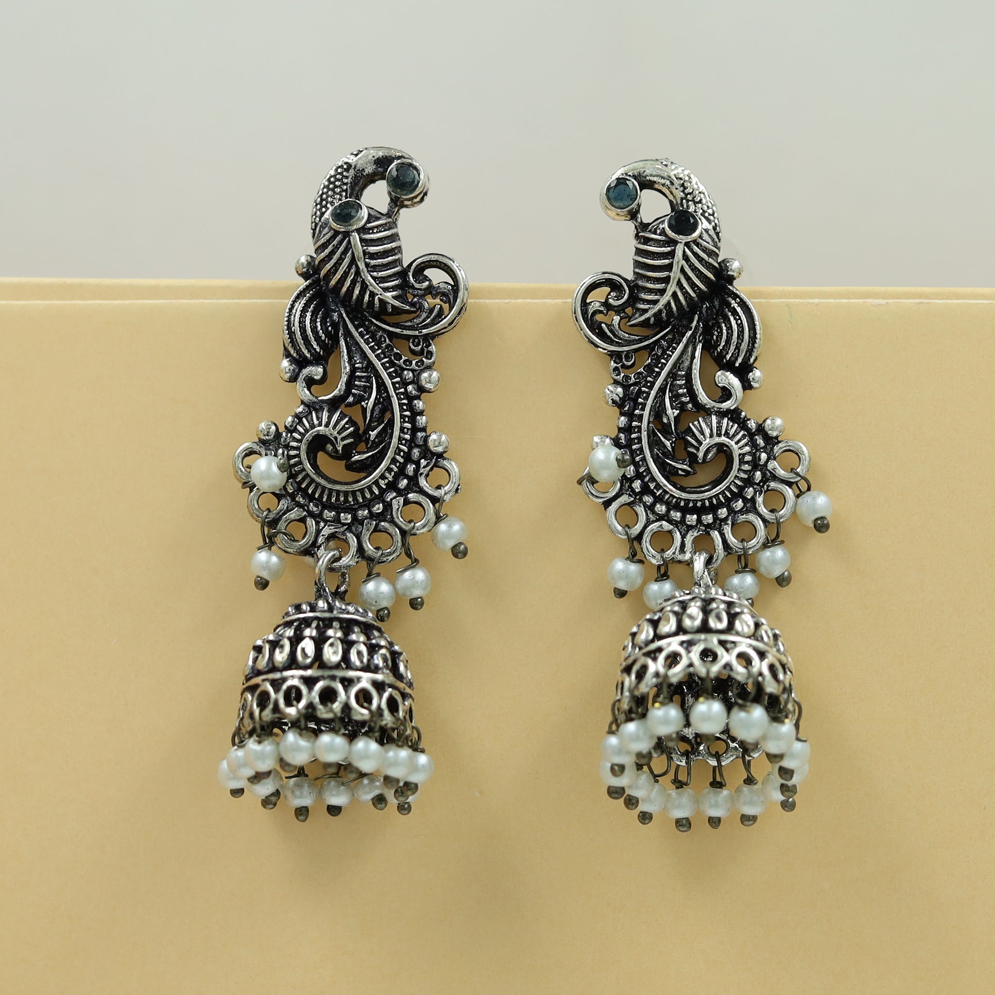 Jhumki Oxidized Earring 13182-33