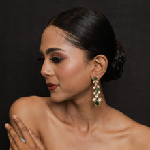 Green Kundan Earring 19031-6213 - Dazzles Jewellery