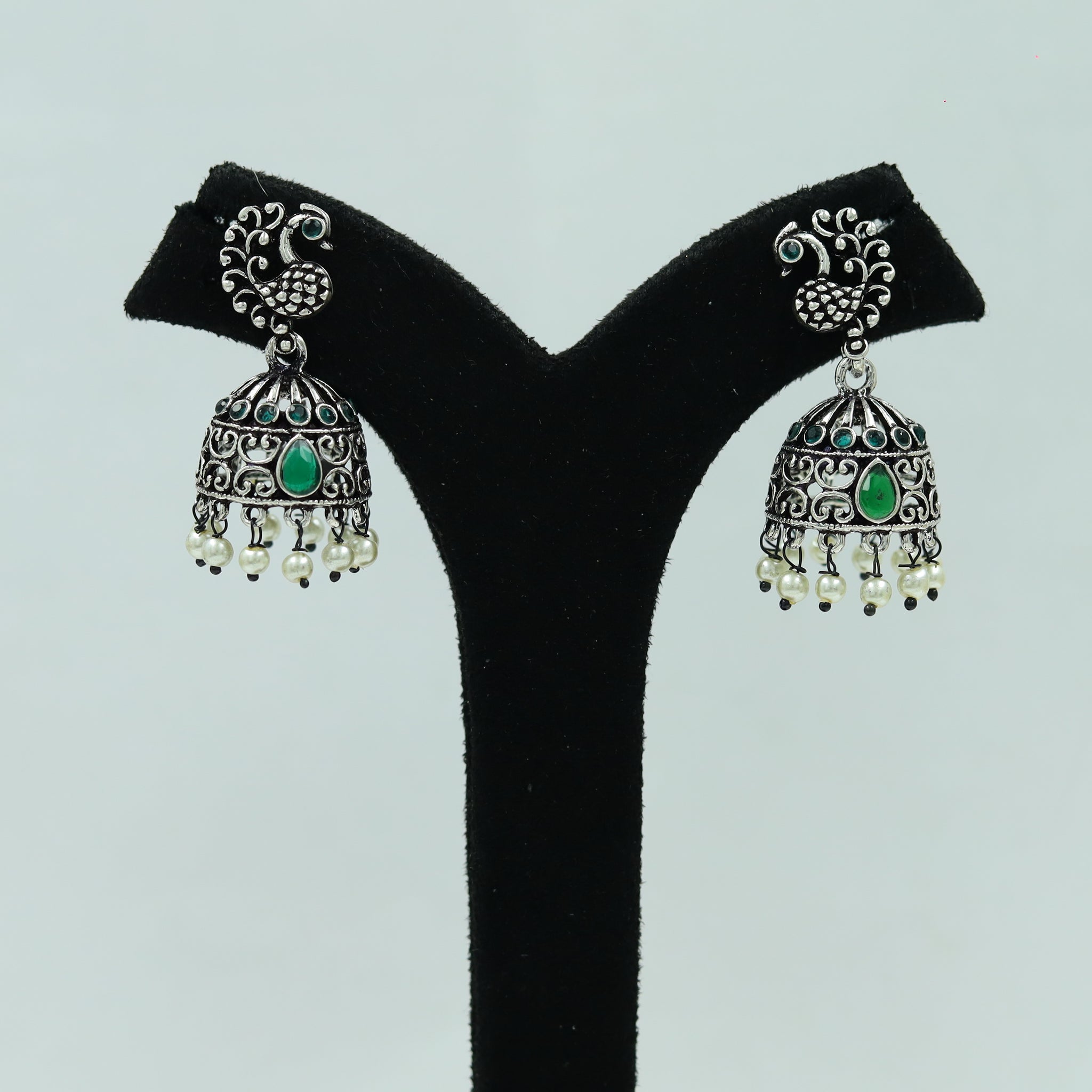 Jhumki Oxidized Earring 13184-33