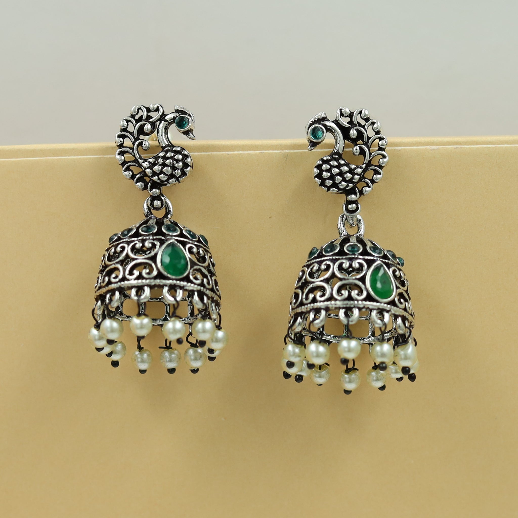Jhumki Oxidized Earring 13184-33