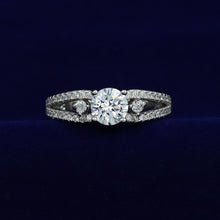 Pure 925 Hallmarked Solitaire Silver Ring 14364-22