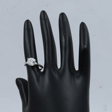 Pure 925 Hallmarked Solitaire Silver Ring 14367-22