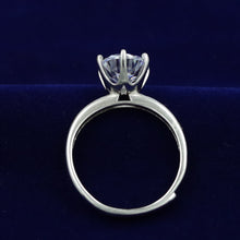 Pure 925 Hallmarked Solitaire Silver Ring 14366-22