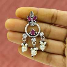 Chandbali Oxidized Earring 13183-33