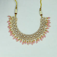 Round Neck Kundan Necklace Set 12204-28
