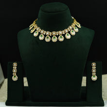 Round Neck Kundan Necklace Set 12171-28