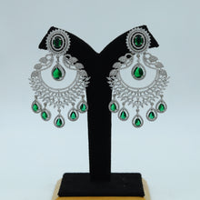 Green Zircon/AD Earring 16827-3975