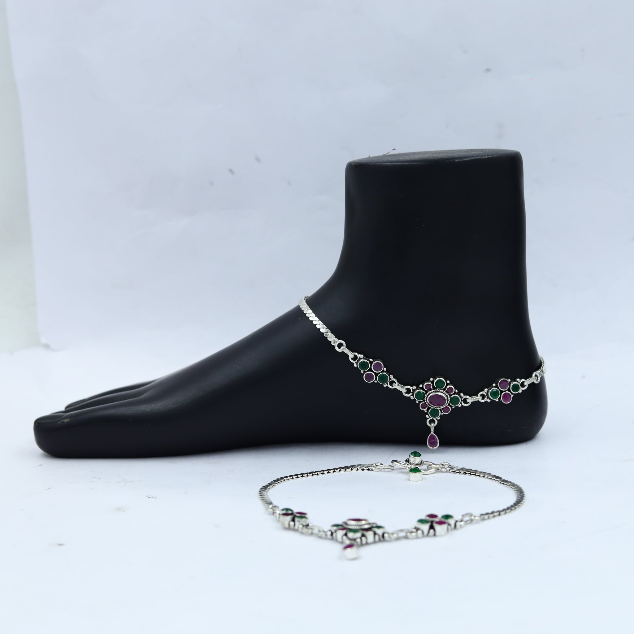925 Hallmarked Pure Silver Anklet 14541-20