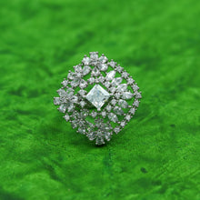 Zircon/AD Adjustable Cocktail Ring 7345-68
