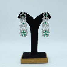 Round Neck Zircon/AD Necklace Set 10608-68