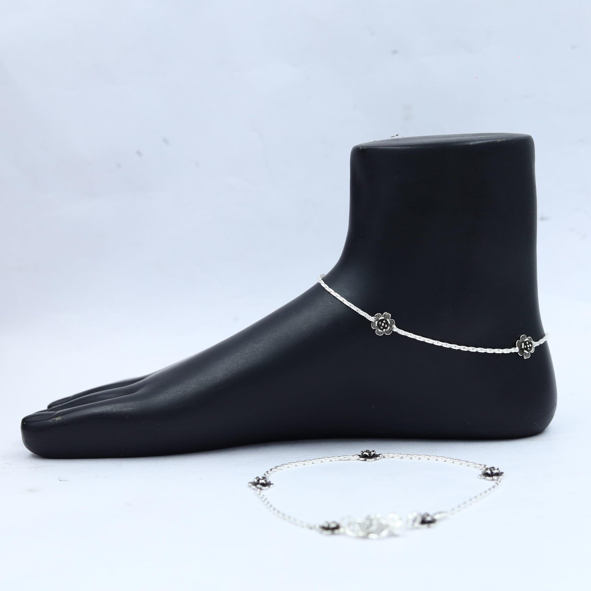 925 Hallmarked Pure Silver Anklet 14540-20