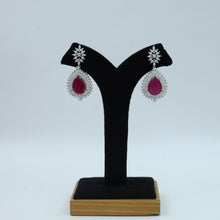 Round Neck Zircon/AD Necklace Set 15350-69