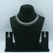 Round Neck Zircon/AD Necklace Set 10812-69