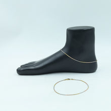 Three Tone Pure 925 Hallmarked Silver Anklet 8347-2242