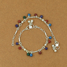 Pure Silver Multi Color Baby Payal 6059-1125