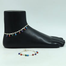 Pure Silver Multi Color Baby Payal 6059-1125