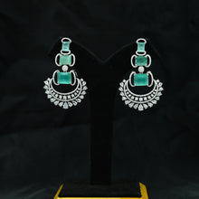 Round Neck Zircon/AD Necklace Set 12534-28