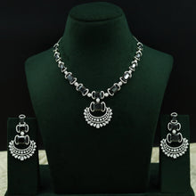 Round Neck Zircon/AD Necklace Set 12534-28