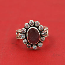 Pure Silver Cut Stone Ring 13564-100