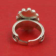 Pure Silver Cut Stone Ring 13564-100