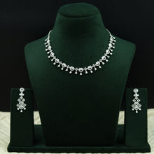 Round Neck Zircon/AD Necklace Set 12767-68