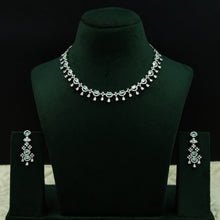 Round Neck Zircon/AD Necklace Set 12767-68