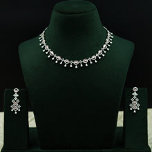 Round Neck Zircon/AD Necklace Set 12767-68