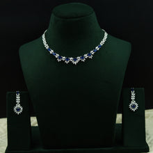 Round Neck Zircon/AD Necklace Set 12764-68