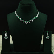 Round Neck Zircon/AD Necklace Set 12764-68