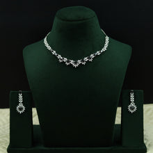 Round Neck Zircon/AD Necklace Set 12764-68