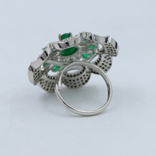 Zircon/AD Cocktail Green Ring 18532-5714