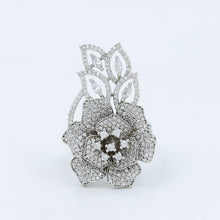 Silver Plated Stylish Zircon/AD Ring 16122-3269