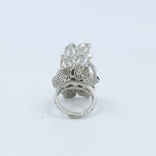 Silver Plated Stylish Zircon/AD Ring 16122-3269