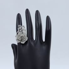 Silver Plated Stylish Zircon/AD Ring 16122-3269