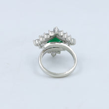Silver Plated Zircon/AD Adjustable Ring 1131-69