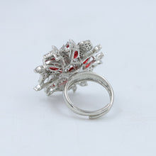 Stylish Zircon/AD Cocktail Adjustable Ring 1128-69
