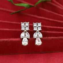 Round Neck Zircon/AD Necklace Set 19379-69