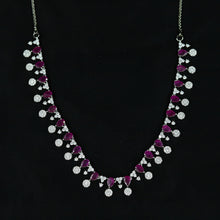 Round Neck Zircon/AD Necklace Set 12763-68
