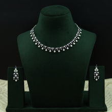Round Neck Zircon/AD Necklace Set 12763-68