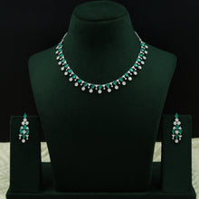 Round Neck Zircon/AD Necklace Set 12763-68