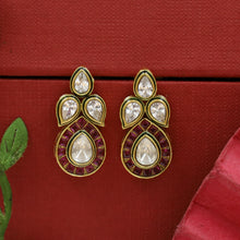 Stylish Light Weight Polki Earring 17696-21