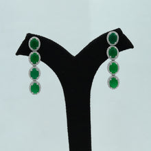 Round Neck Zircon/AD Necklace Set 12554-28