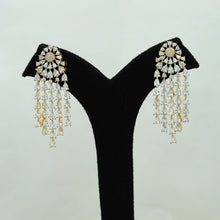 Round Neck Zircon/AD Necklace Set 12976-34