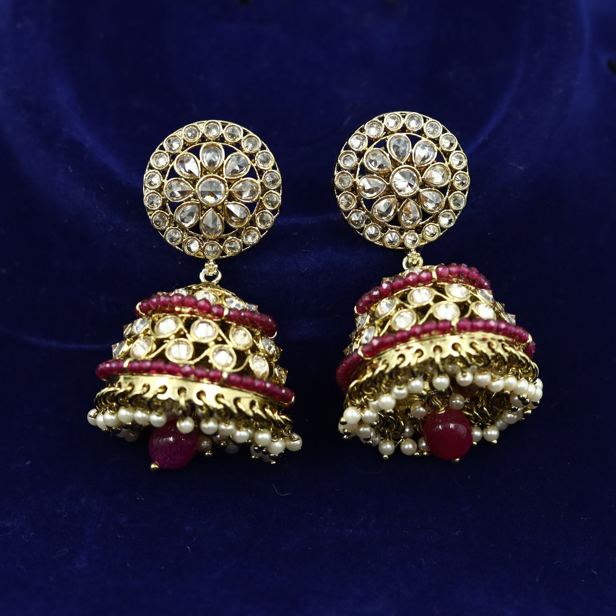 Mehandi Finish Antique Jhumki Earring 13468-100